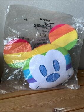 2022 Disney Pride Mickey Head Stuffy from Just Play